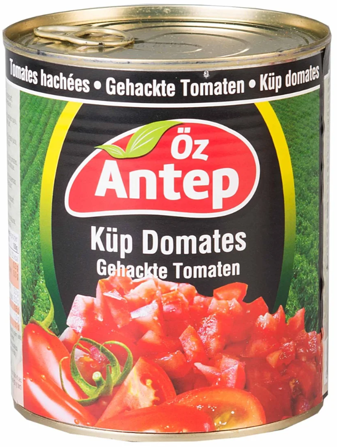 Tomatenblokjes blik 800gr  OZANTEP