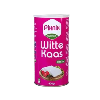 Wittekaas 60% Blik 800gr PIKNIK/DESTAN