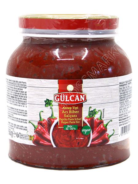 Paprika pasta scherp pet 1650gr GULCAN