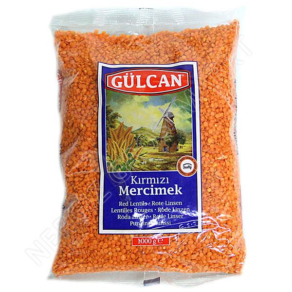 Rode linzen (yaprak)  zak 1000gr GULCAN