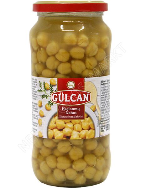 Kikkererwten gekookt glas 580ml GULCAN