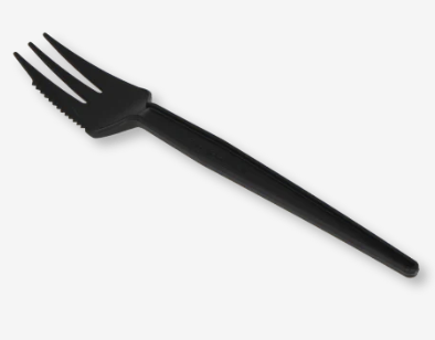 Herbruikbare snackvork met snijrand 130mm doos 100st