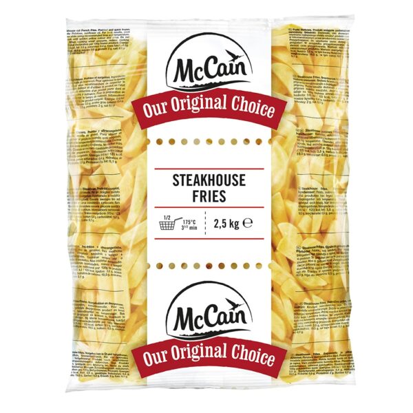 Steakhouse frites  doos 5x2,5kg Mc Cain