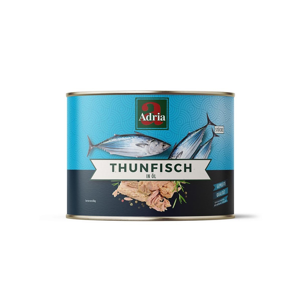 Tonijn in olie  Blik 1705gr   ADRIA