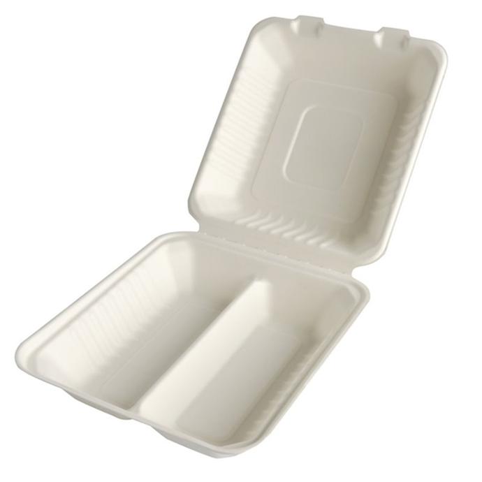 Menubox 2-vaks Groot suikerriet 250st