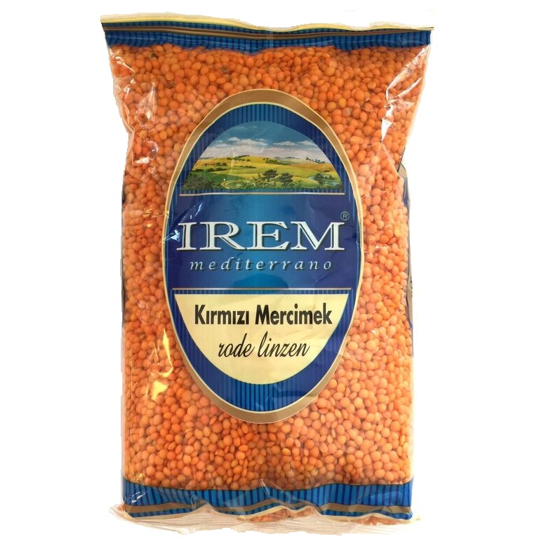 Rode linzen zak 900gr IREM