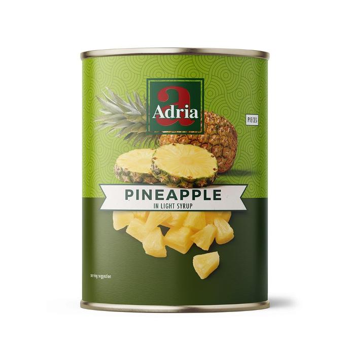 Ananas stukjes blik 580ml ADRIA