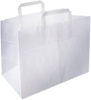 Paptas  Middel Wit  27x17x28cm BIO 250st OK