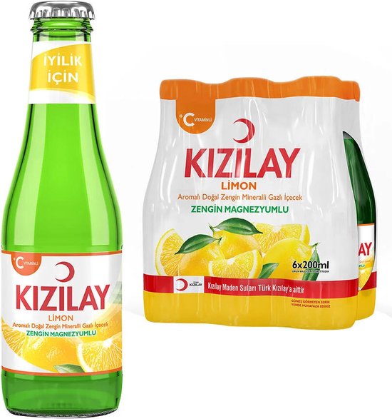 Mineraalwater(bruisend) Citroen 24x200ml  KIZILAY
