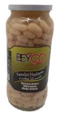 [last-9997] Gekookte Wittebonen  pot 570gr  BEYCO