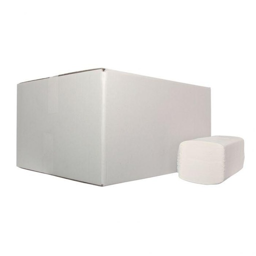 [HD2523W] Handdoek ZZvouw Wit 25x23cm  doos 3200st