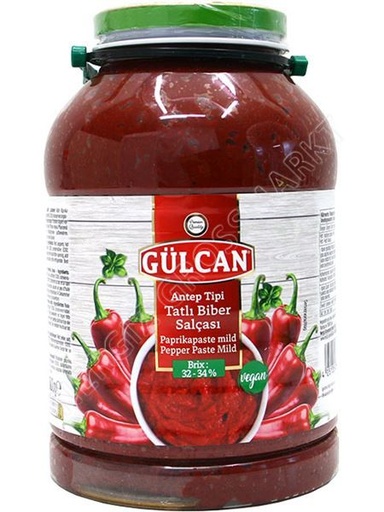 [NRGZ-23116] Paprika pasta mild pet 4300g Gulcan