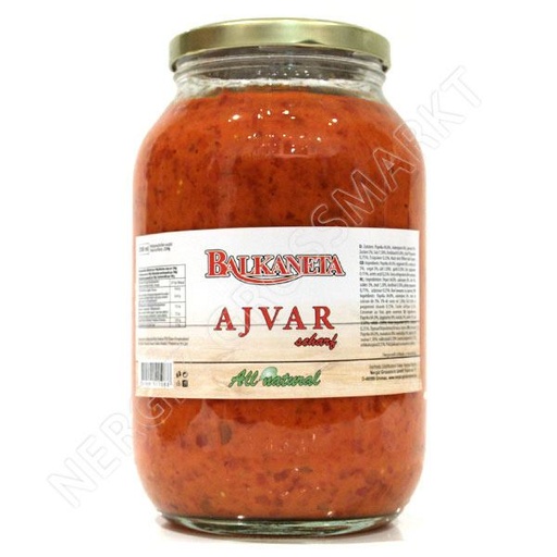 [NRGZ-9545] Ajvar 2500ml scherp Pot BALKANETTA