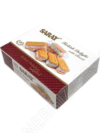 [NRGZ-20280] Turkish delight biscuit sandwicht with Roze aroma 4kg SARAY