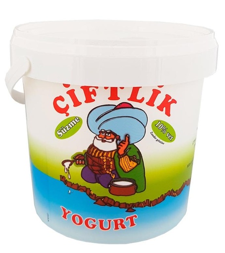 [HNS-40103990] Turkse style Yoghurt  10%  emmer 1kg Ciftlik