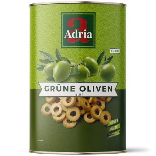 [MF-10250] Olijven groen gesneden Blik 4250ml Adria