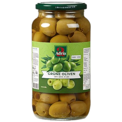 [MF-10245] Olijven groen ZP glas 935ml Adria