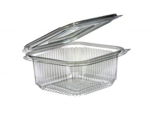 [SB0370DE] Saladebak+deksel (vaste deksel) 375cc 600st