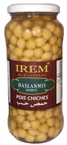 [SRHT-10150] Kikkererwten gekookt  pot 580gr  IREM