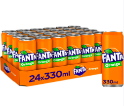 Fanta Orange blik  tray 24x33cl  NL